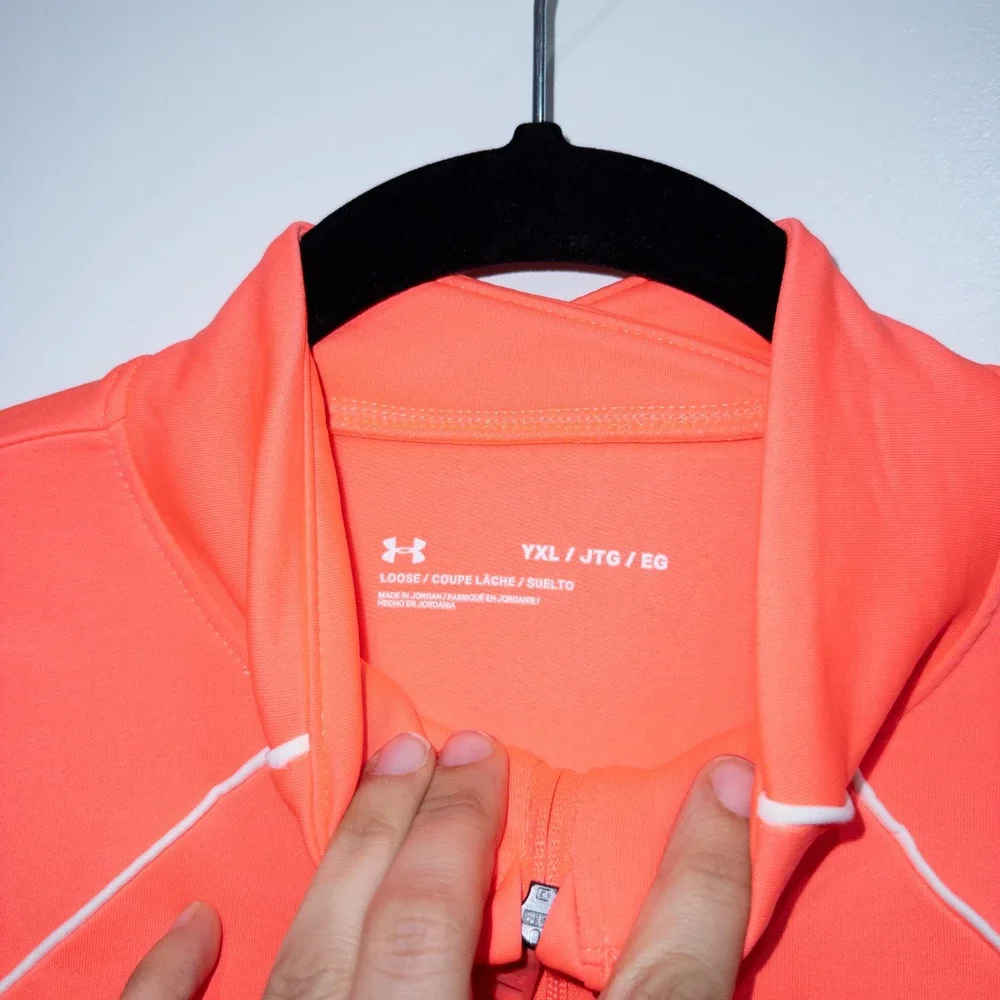 Under Armour Neon‎ Pink Loose Long Sleeve Novelty Top Size XL NWT